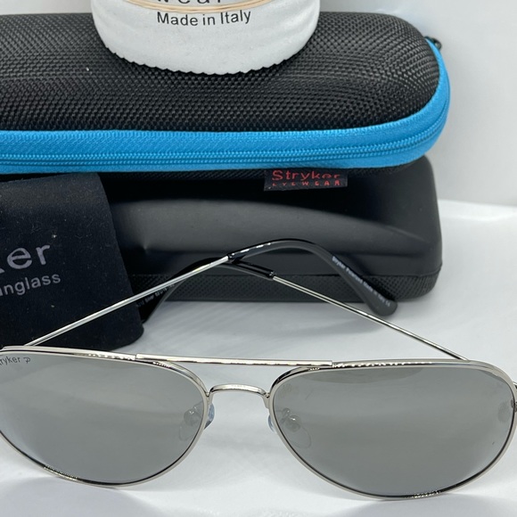 New Stryker Aviator Polarized Sunglass ST06212 SiL - Picture 8 of 9